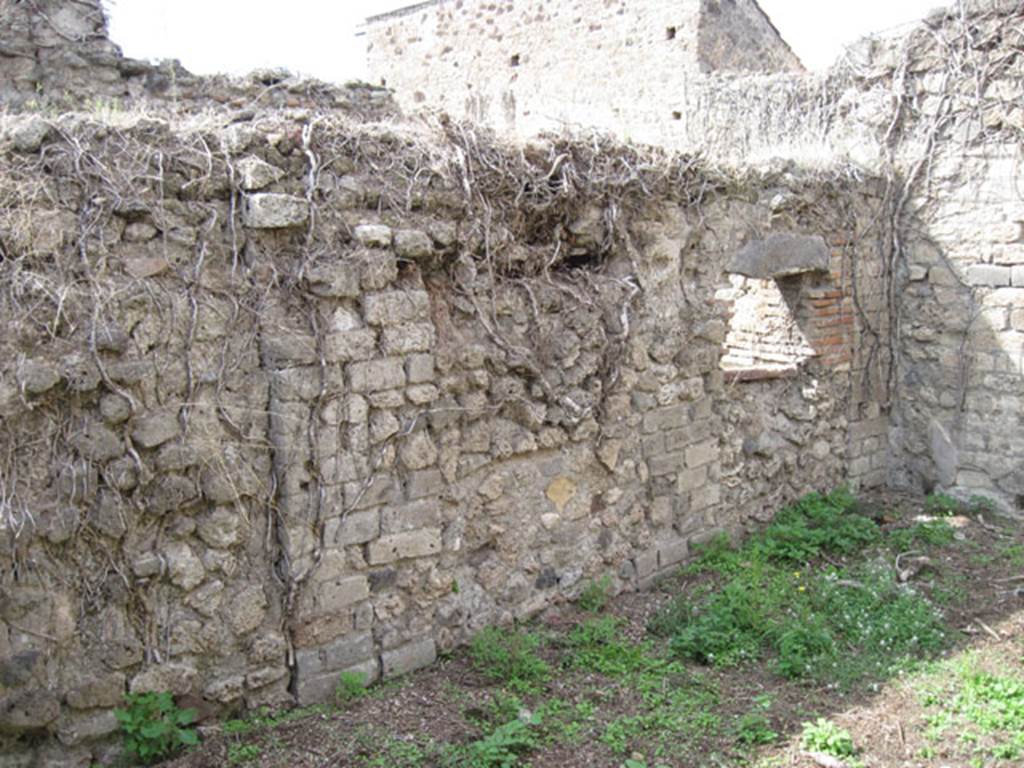 I.3.27 Pompeii. September 2010. Looking towards west wall and north-west corner of room. 
Photo courtesy of Drew Baker.