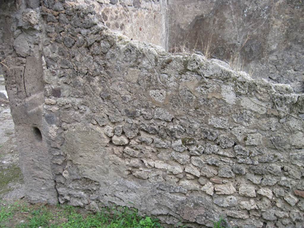 I.3.29 Pompeii. September 2010. Looking south to south wall and south east end of fauces. 
Photo courtesy of Drew Baker.