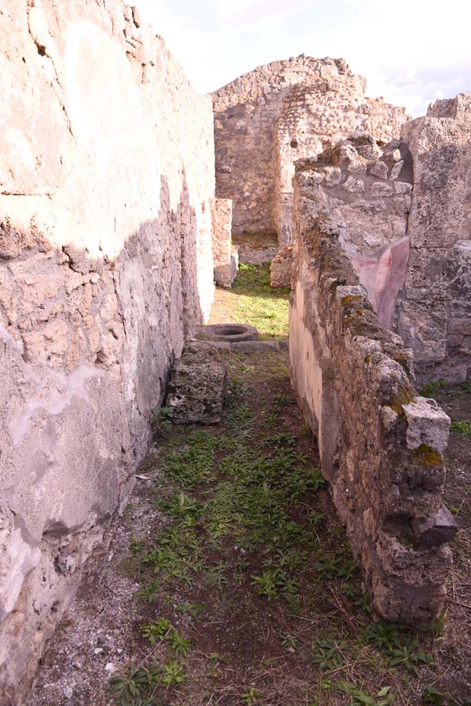 I.4.9 Pompeii. October 2019. 
Room k, looking south from west end towards corridor i, and across to courtyard n.
Foto Tobias Busen, ERC Grant 681269 DÉCOR.