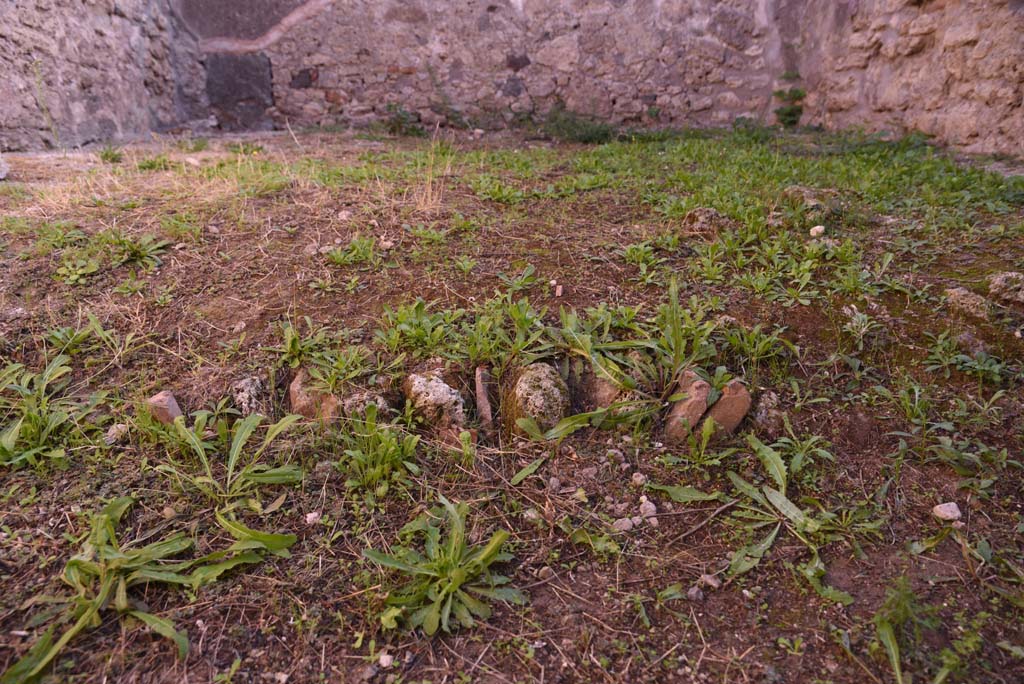 I.4.11 Pompeii. October 2019. Detail from garden area.
Foto Tobias Busen, ERC Grant 681269 DÉCOR.
