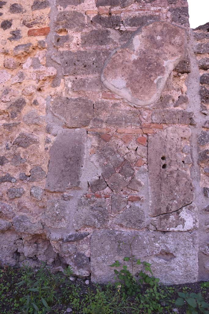 I.4.12 Pompeii. October 2019. Room a, detail from south wall.
Foto Tobias Busen, ERC Grant 681269 DÉCOR.