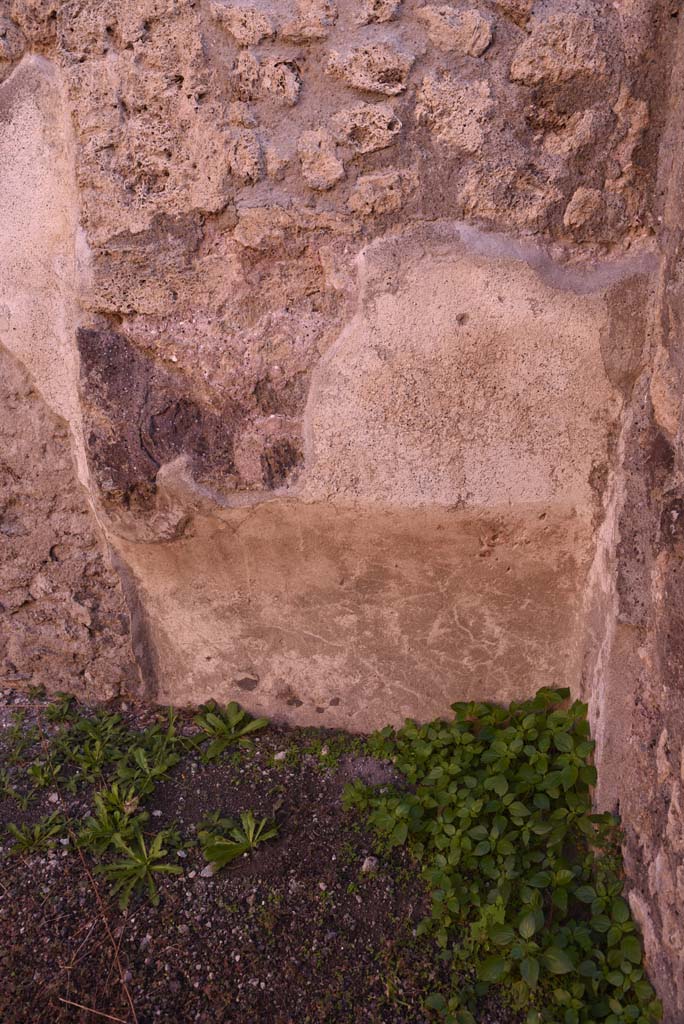 I.4.19 Pompeii. October 2019. Detail of recess in south-east corner.
Foto Tobias Busen, ERC Grant 681269 DÉCOR.
