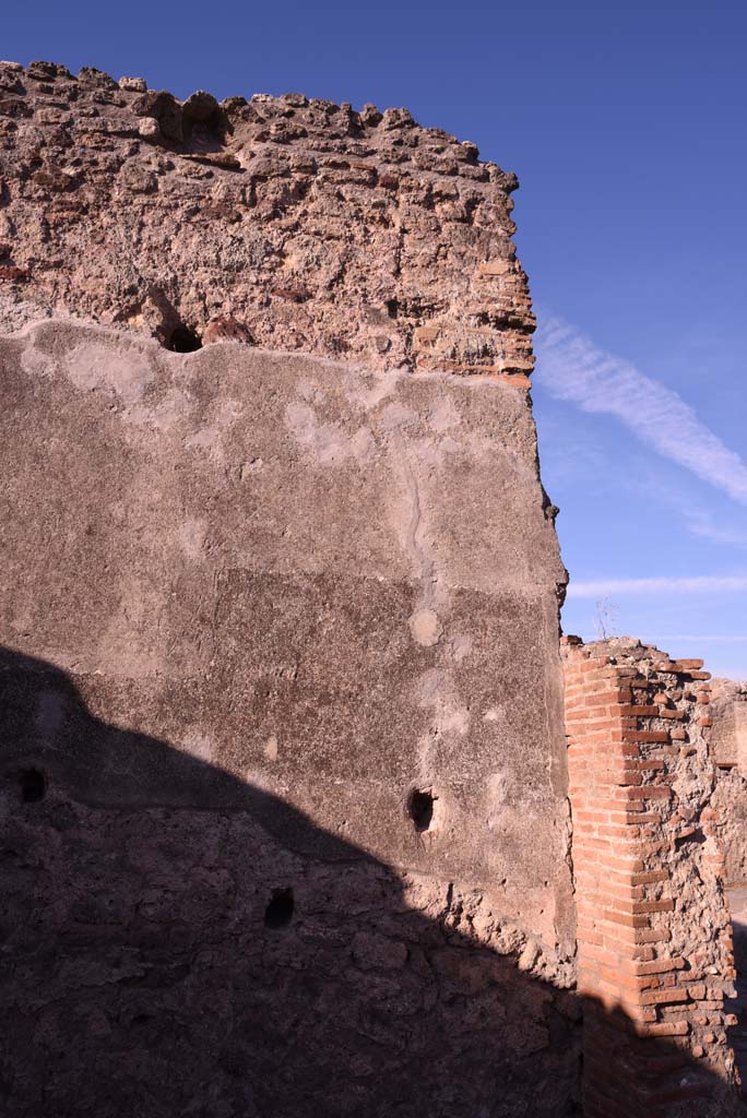 I.4.19 Pompeii. October 2019. Upper west wall.
Foto Tobias Busen, ERC Grant 681269 DÉCOR.