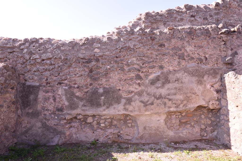 I.4.22 Pompeii. October 2019. West wall of room “d”.
Foto Tobias Busen, ERC Grant 681269 DÉCOR.