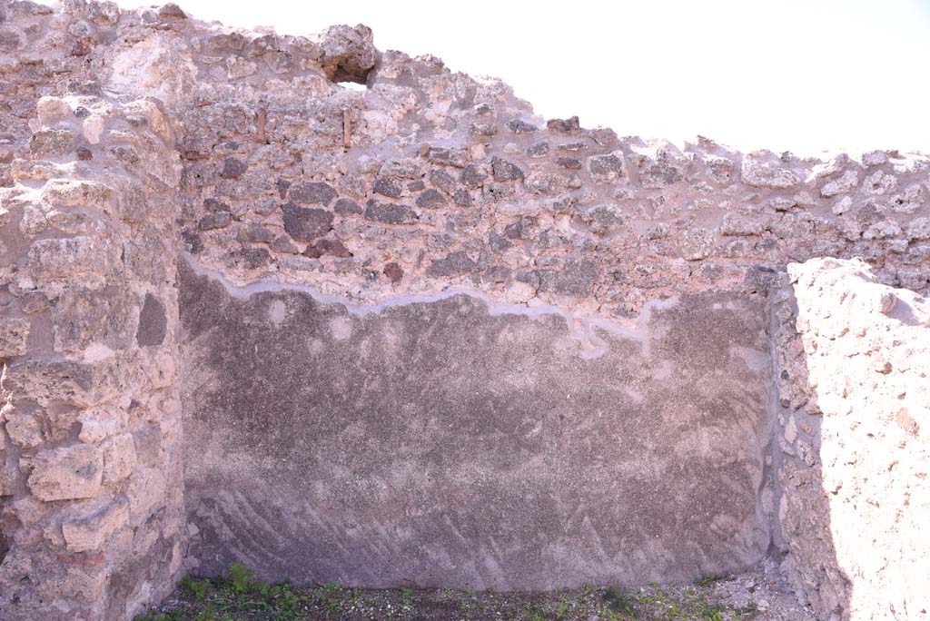 I.4.22 Pompeii. October 2019. West wall of room “e”.
Foto Tobias Busen, ERC Grant 681269 DÉCOR.