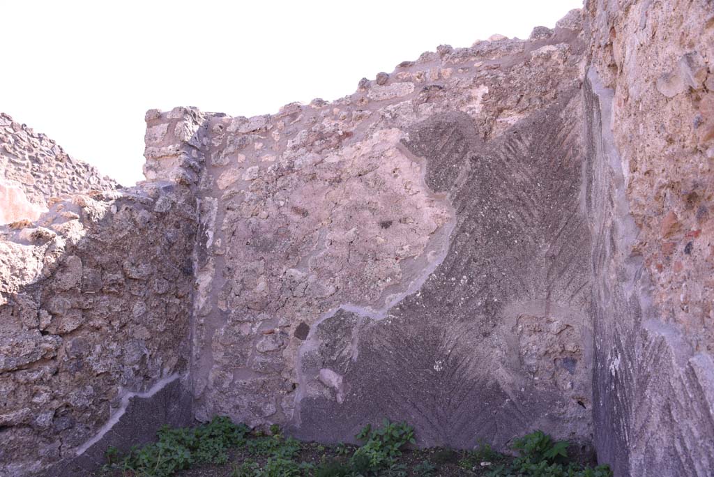 I.4.22 Pompeii. October 2019. Room “m”, looking towards south wall.
Foto Tobias Busen, ERC Grant 681269 DÉCOR.