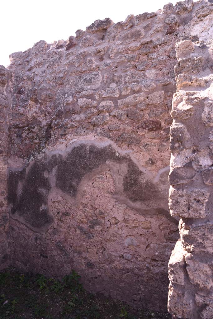 I.4.22 Pompeii. October 2019. Room “n”, detail from west wall.
Foto Tobias Busen, ERC Grant 681269 DÉCOR.
