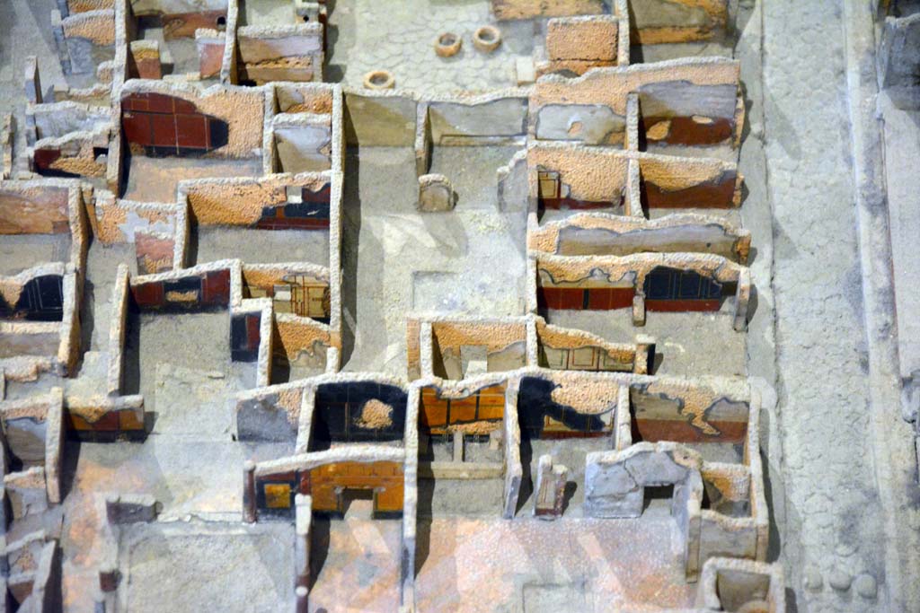 I.4.22 Pompeii. May 2019. 
Looking west towards long entrance corridor from Via dell’Abbondanza, centre right, from above atrium of I.4.25. 
Foto Tobias Busen, ERC Grant 681269 DÉCOR.