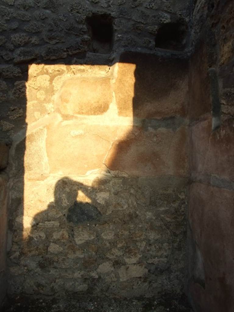 I.4.25 Pompeii. December 2007. 
Room 16, small room also containing stairs to upper floor that lead from the south wall of the tablinum.