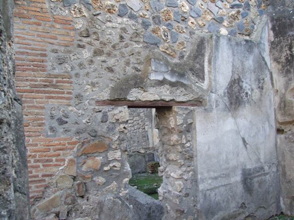 I.4.25 Pompeii. December 2007. Room 50, looking towards south wall, and doorway to room 51.