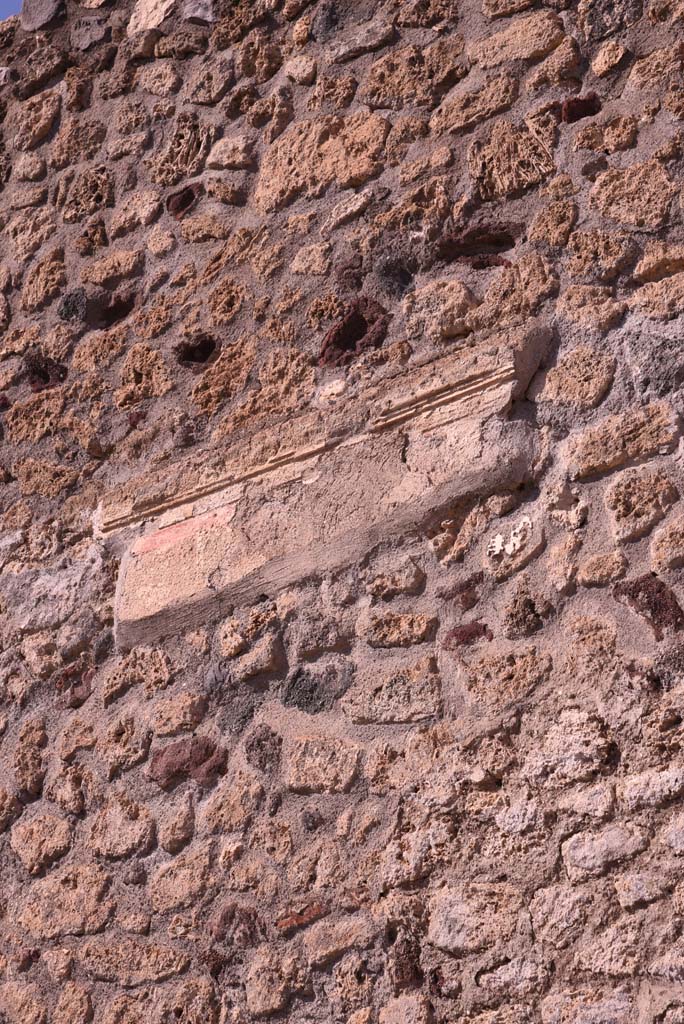 I.4.25 Pompeii. October 2020. Middle Peristyle 17, detail from north wall in north-east corner. 
Foto Tobias Busen, ERC Grant 681269 DÉCOR