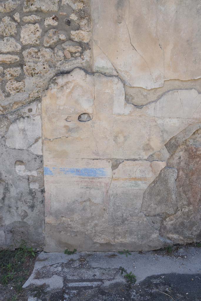 I.4.5 Pompeii. October 2019. Room 19, remaining painted decoration on south wall.
Foto Tobias Busen, ERC Grant 681269 DÉCOR.