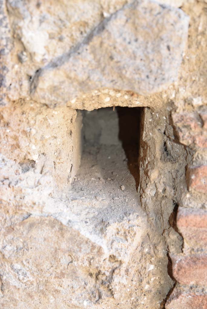 I.4.25 Pompeii. September 2020. Room 24, detail from west end of south wall.   
Foto Tobias Busen, ERC Grant 681269 DÉCOR.