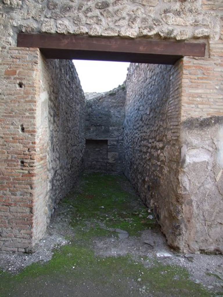 I.4.25 Pompeii. December 2007. Room 25, corridor to servants’ quarters with stables at I.4.28.