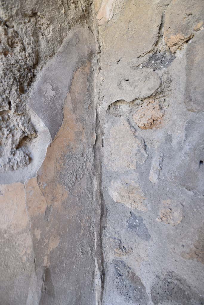 I.4.25 Pompeii. September 2020. Room 31, detail from south-east corner.
Foto Tobias Busen, ERC Grant 681269 DÉCOR.