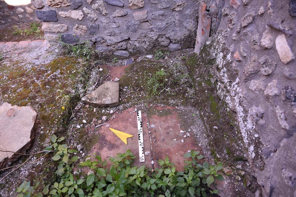 I.4.25/I.4.5 Pompeii. October 2019. Tepidarium 40, looking towards east wall in south-east corner.
Foto Tobias Busen, ERC Grant 681269 DÉCOR.