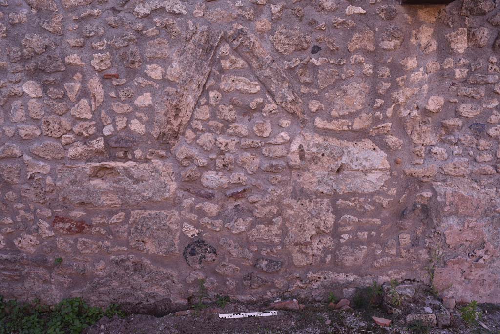 I.4.25/I.4.5 Pompeii. October 2019. Tepidarium 40, detail from west wall.
Foto Tobias Busen, ERC Grant 681269 DÉCOR.