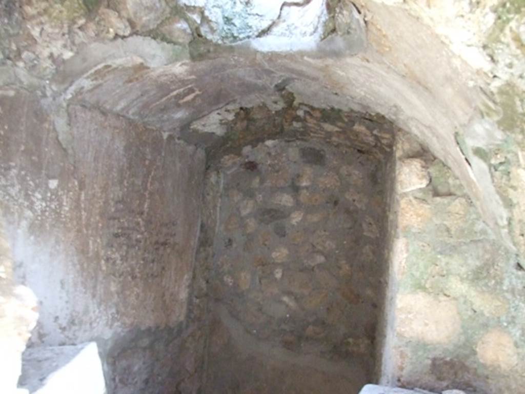 I.4.25/I.4.5 Pompeii. December 2007. 
Unnumbered corridor/room, on east side of room 42, second vaulted area to south of first vaulted area.
