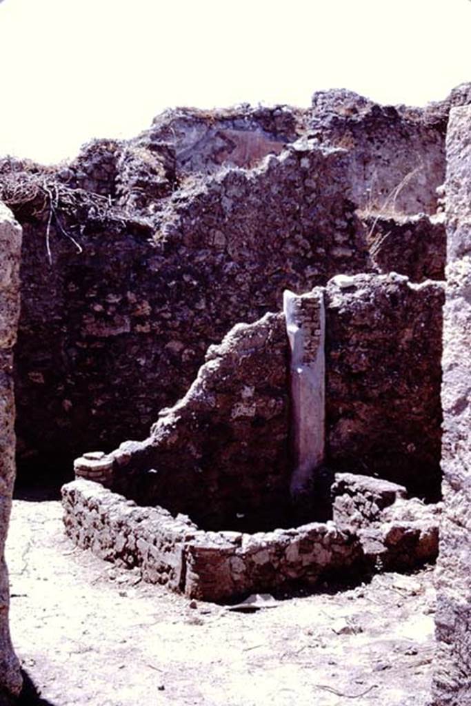 I.4.25 Pompeii. 1966. Room 43, looking north-west. Photo by Stanley A. Jashemski.
Source: The Wilhelmina and Stanley A. Jashemski archive in the University of Maryland Library, Special Collections (See collection page) and made available under the Creative Commons Attribution-Non Commercial License v.4. See Licence and use details.
J66f0567