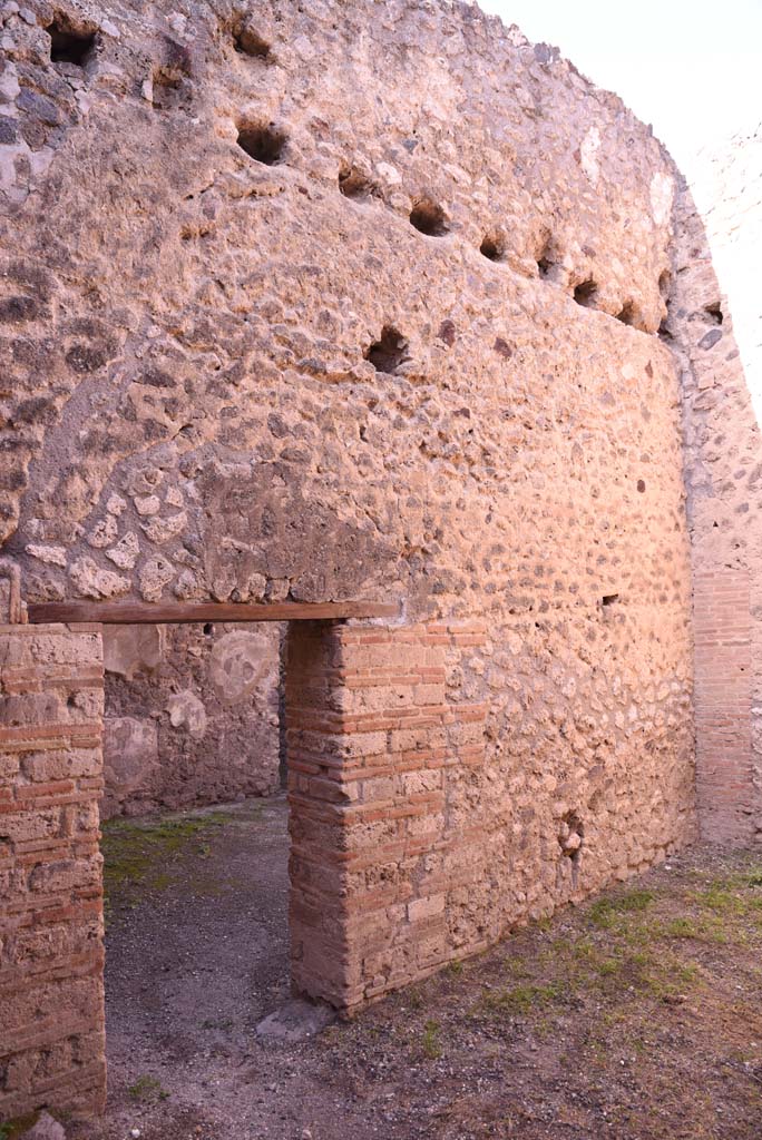 I.4.26 Pompeii. October 2019. 
Looking north towards west wall of drying room, with doorway into shop-room.
Foto Tobias Busen, ERC Grant 681269 DÉCOR.