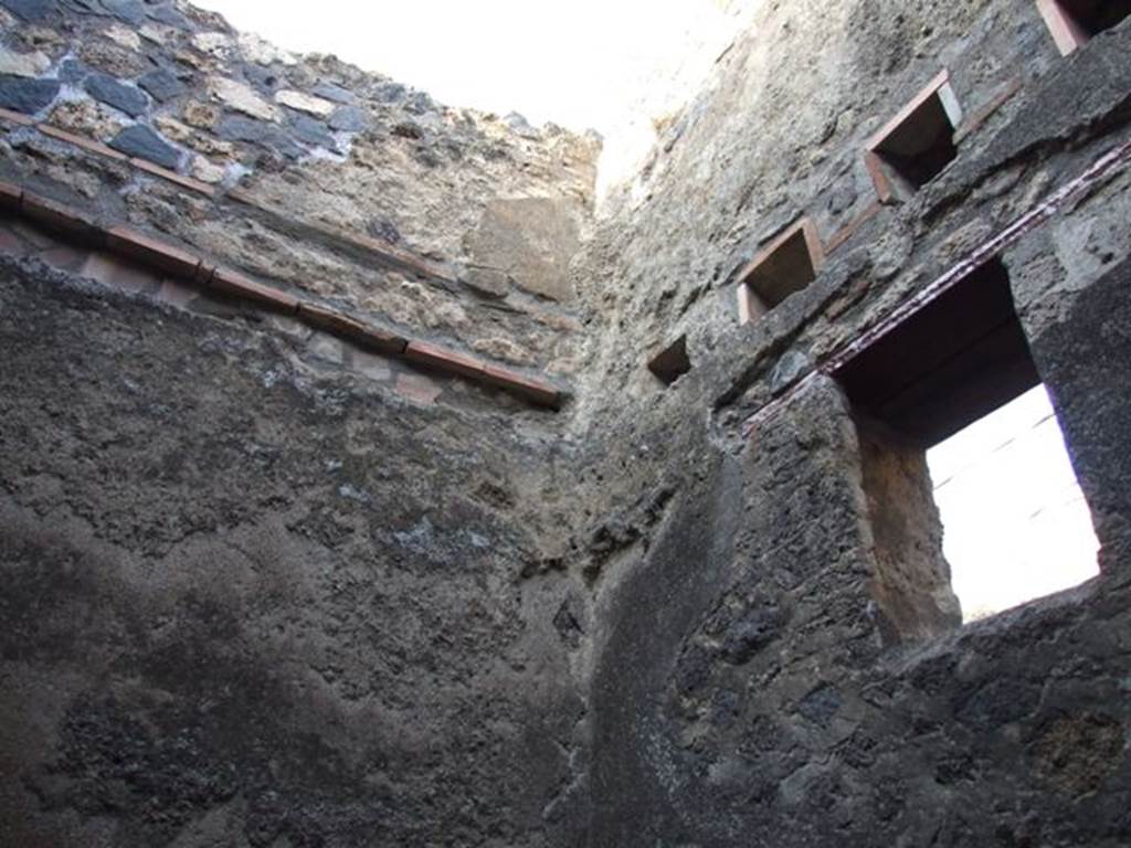 I.4.27 Pompeii.  December 2007.  North-east corner of rear room with window in east wall looking onto Vicolo del Citarista.