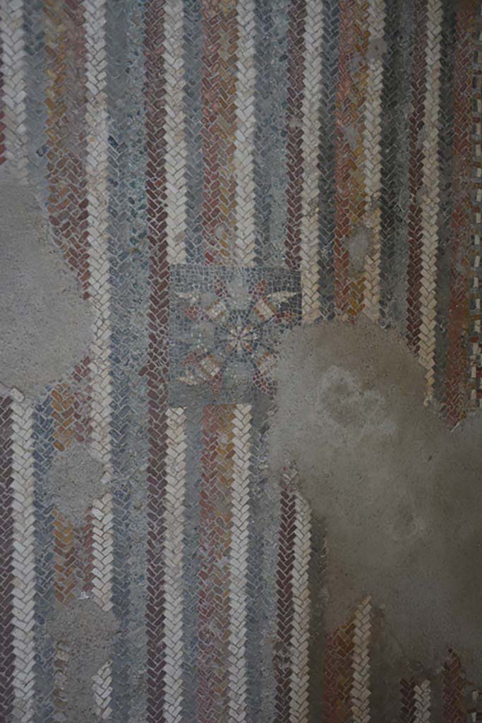 I.6.2 Pompeii. September 2019. 
Detail from floor mosaic in anteroom, apodyterium or changing room.
Foto Annette Haug, ERC Grant 681269 DÉCOR.