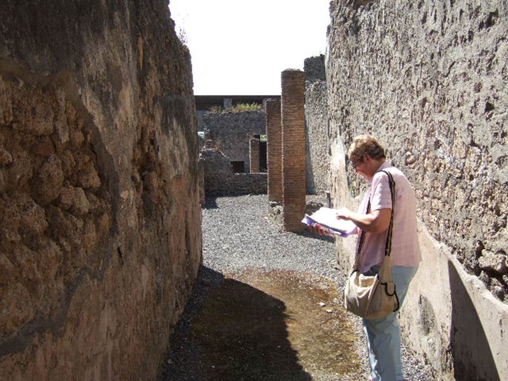 I.6.2 Pompeii.  May 2006.  Looking south from entrance fauces.