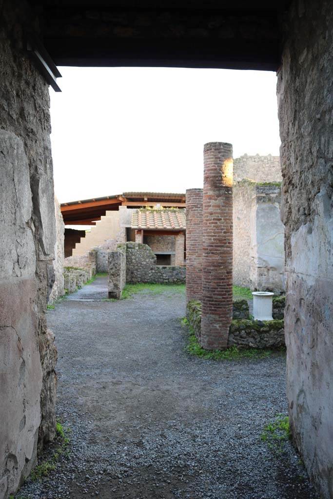 I.6.2 Pompeii. December 2018.  
Looking south along entrance corridor/fauces towards atrium and across to tablinum.
Photo courtesy of Aude Durand.