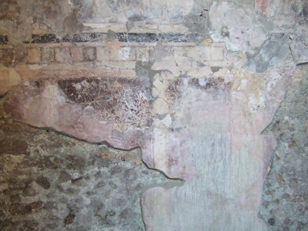 I.6.2 Pompeii. May 2006. Cryptoporticus, remains of painted plaster from north wall.