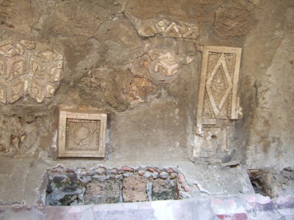 I.6.2 Pompeii. May 2006. Cryptoporticus. Pieces of stucco.