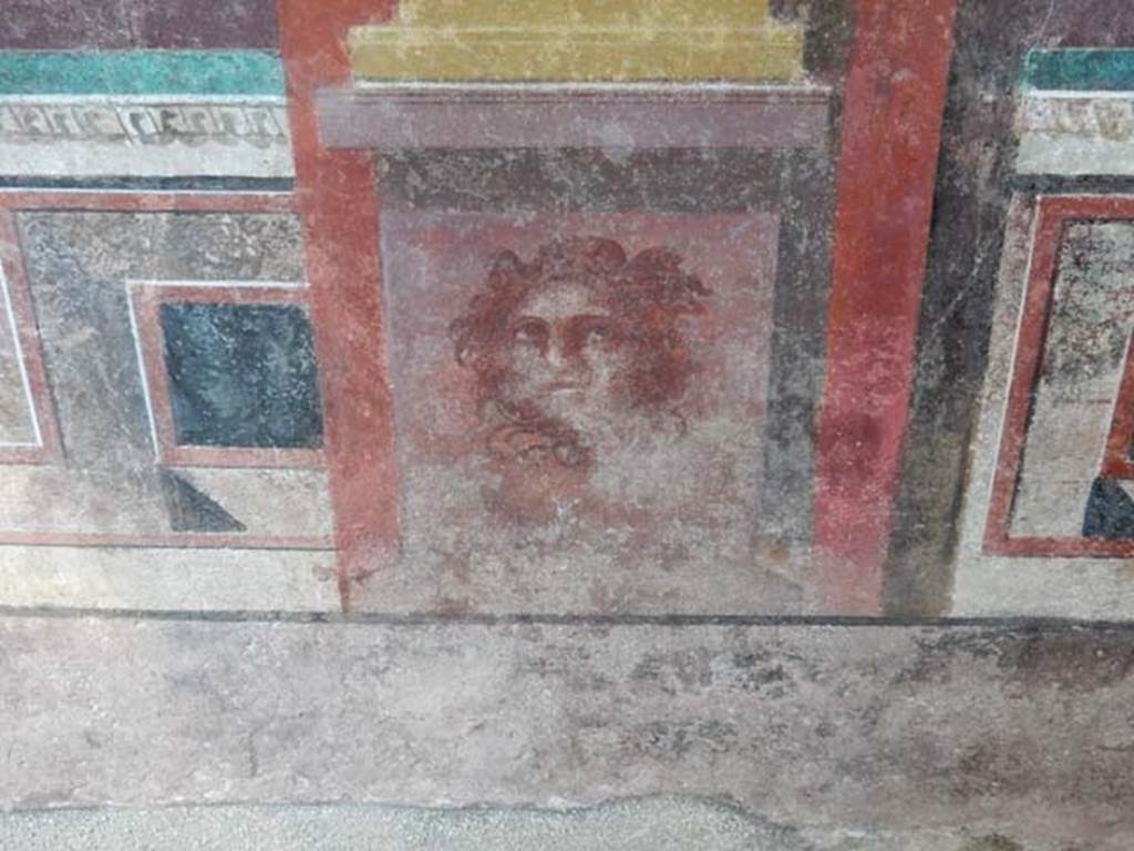 I.6.2 Pompeii. May 2016. Detail from west wall of west wing of cryptoporticus.   
Photo courtesy of Buzz Ferebee.