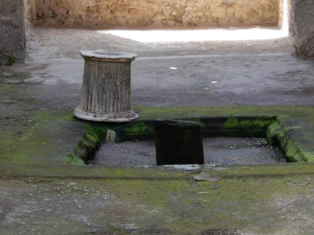 I.6.4 Pompeii. May 2012. Room 1, looking south across impluvium in atrium. 
Photo courtesy of Buzz Ferebee.