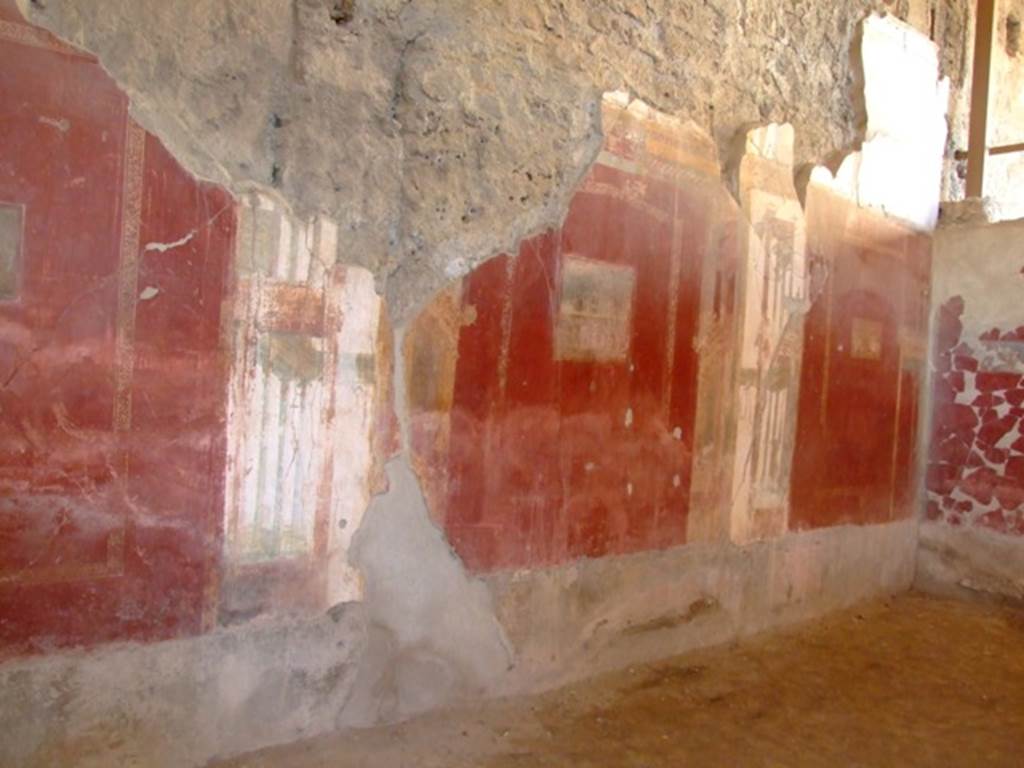 I.6.4 Pompeii. March 2009. Room 2, centre of north wall and east end.
