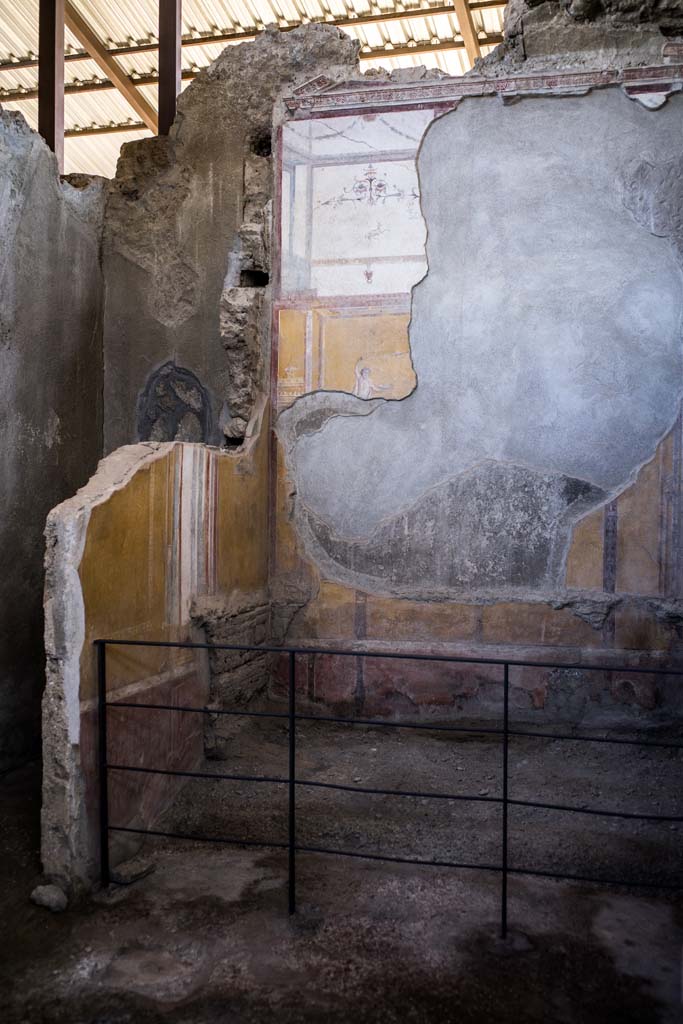 I.6.4 Pompeii. December 2021. 
Room 4, looking towards north-east corner, and to area under stairs behind north wall.
Photo courtesy of Johannes Eber.