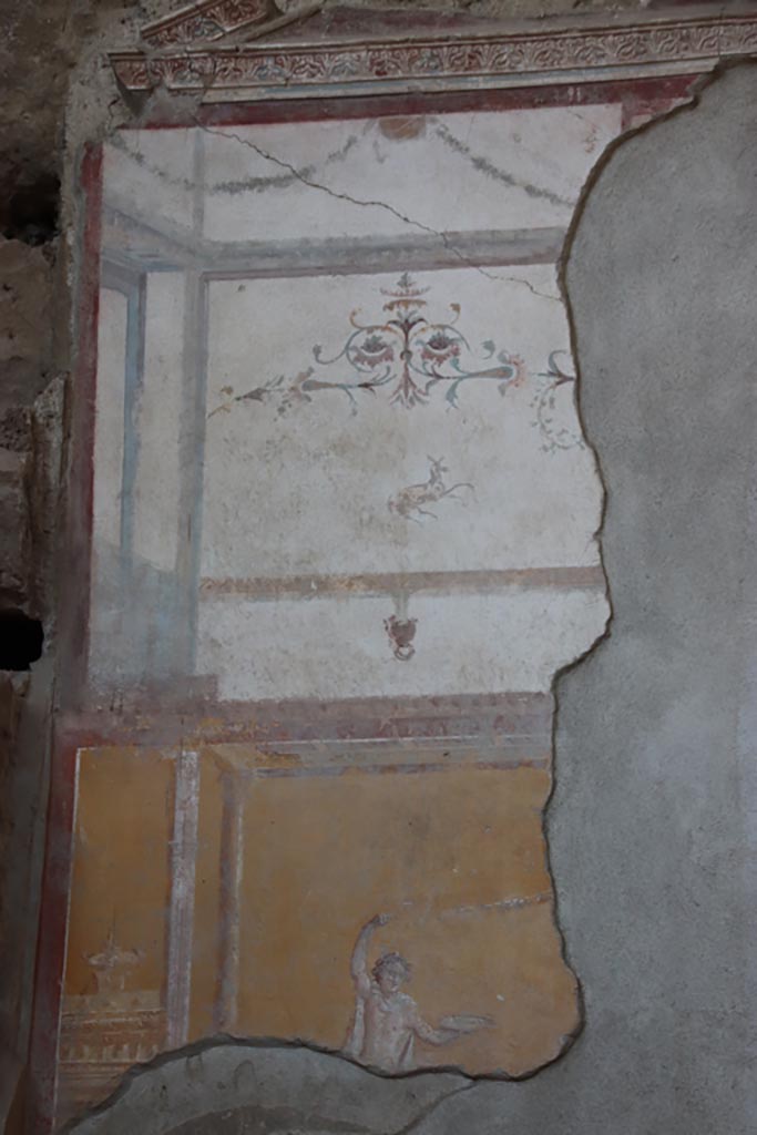 I.6.4 Pompeii. October 2022. Room 4, upper east wall at north end. Photo courtesy of Klaus Heese.