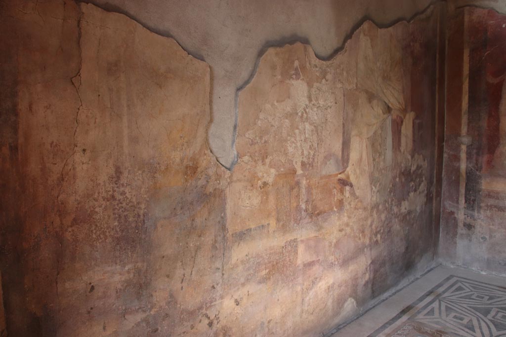 I.6.4 Pompeii. October 2022. Room 11, looking towards north wall of triclinium. Photo courtesy of Klaus Heese.