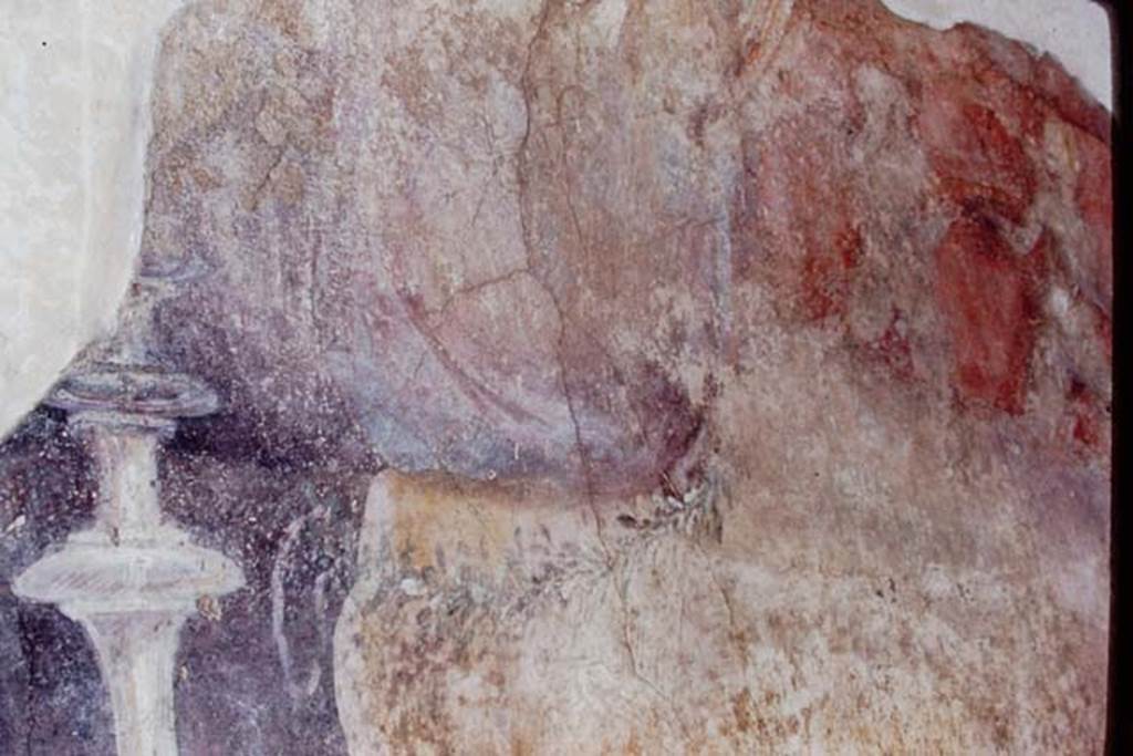 I.6.4 Pompeii, 1968. Detail from elephant on east wall. Photo by Stanley A. Jashemski.
Source: The Wilhelmina and Stanley A. Jashemski archive in the University of Maryland Library, Special Collections (See collection page) and made available under the Creative Commons Attribution-Non Commercial License v.4. See Licence and use details.
J68f0472