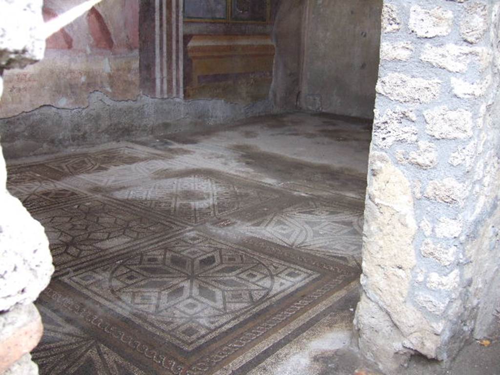 I.6.4 Pompeii.  December 2005. Room 11, Mosaic floor.