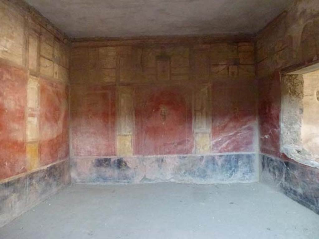 I.6.7 Pompeii. June 2012. East wall of large oecus. Photo courtesy of Michael Binns.