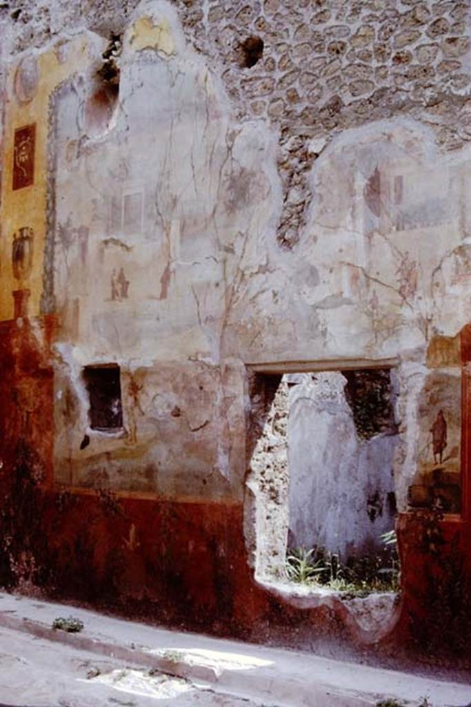 I.6.15 Pompeii. 1972. Room 9, east wall of small garden, with window to room 10. 
Photo by Stanley A. Jashemski. 
Source: The Wilhelmina and Stanley A. Jashemski archive in the University of Maryland Library, Special Collections (See collection page) and made available under the Creative Commons Attribution-Non Commercial License v.4. See Licence and use details. J72f0094