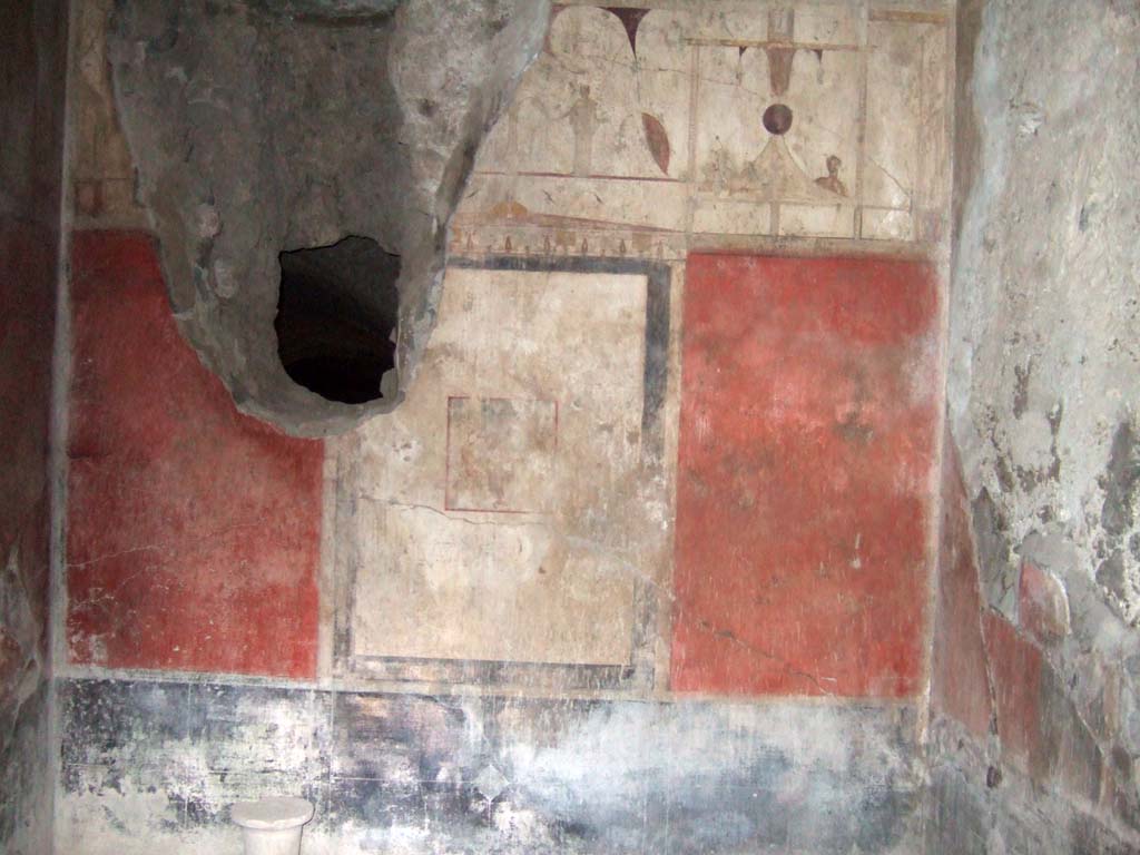 I.6.15 Pompeii. December 2005. Room 11, east wall.