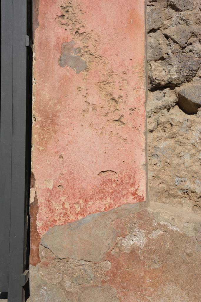 I.6.15 Pompeii. March 2019. Detail from east (right) side of entrance doorway     
Foto Annette Haug, ERC Grant 681269 DÉCOR