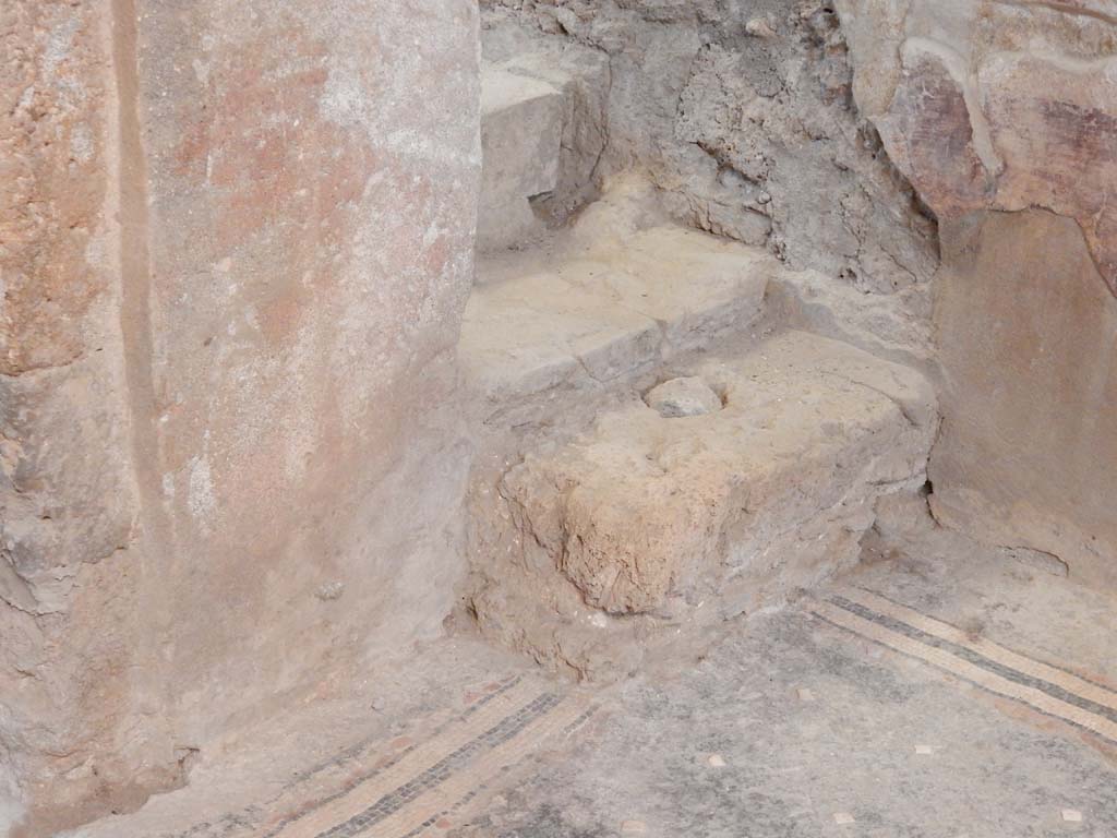 I.6.15 Pompeii. June 2019. Room 2, Stairs to upper floor, in south west corner of atrium.
Photo courtesy of Buzz Ferebee.