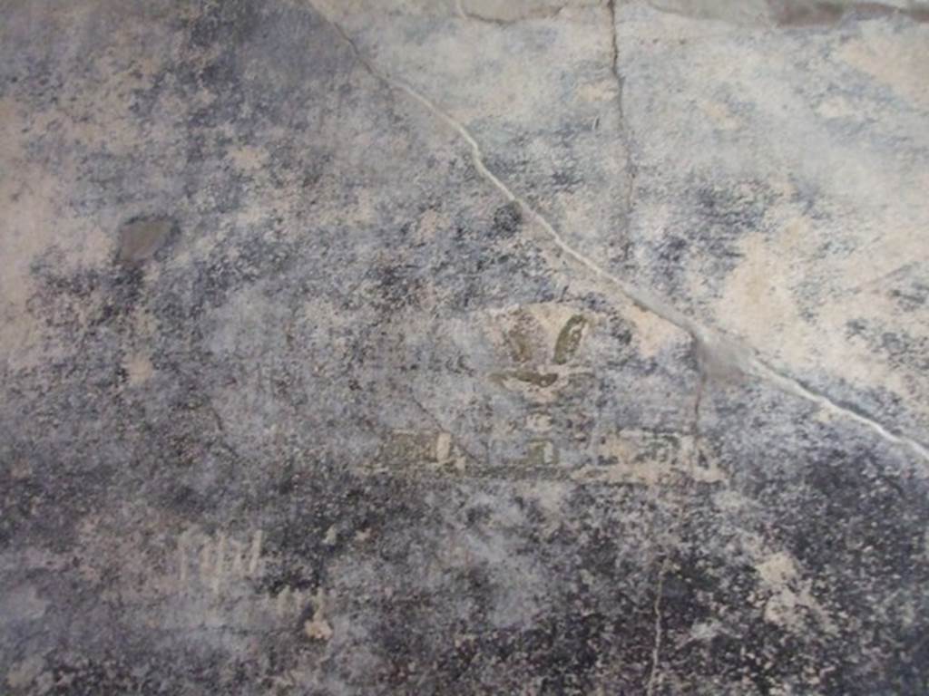 I.6.15 Pompeii. March 2009. Room 7, west wall of corridor. Central panel with painting of still life with metal oinochoe, or jug.