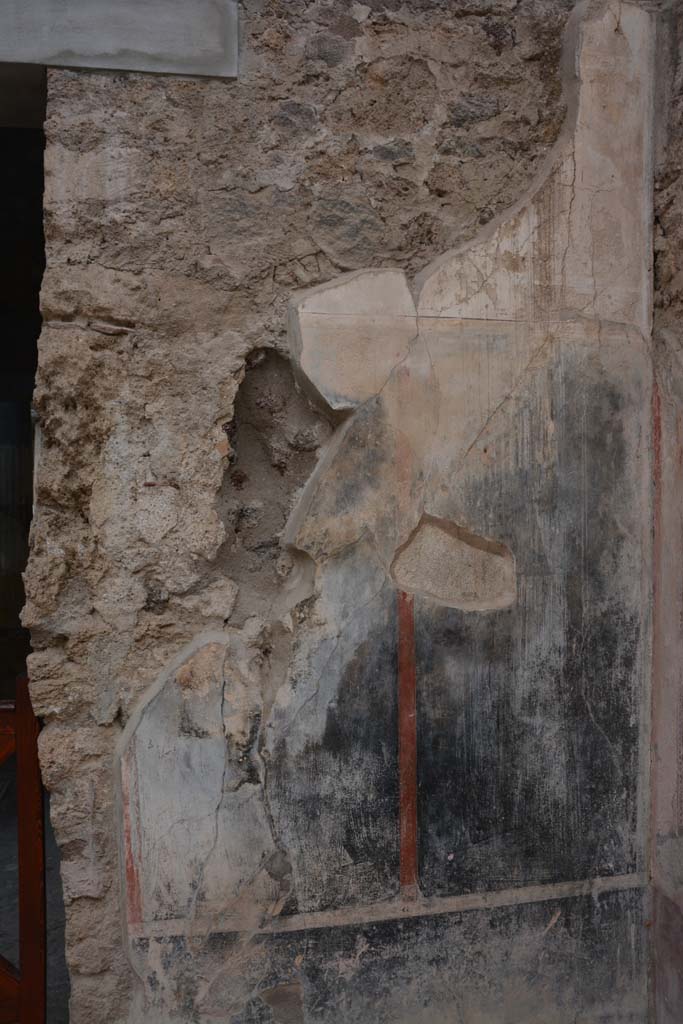 I.6.15 Pompeii. March 2019. South wall on west side of doorway to tablinum 6, on south portico.   
Foto Annette Haug, ERC Grant 681269 DÉCOR