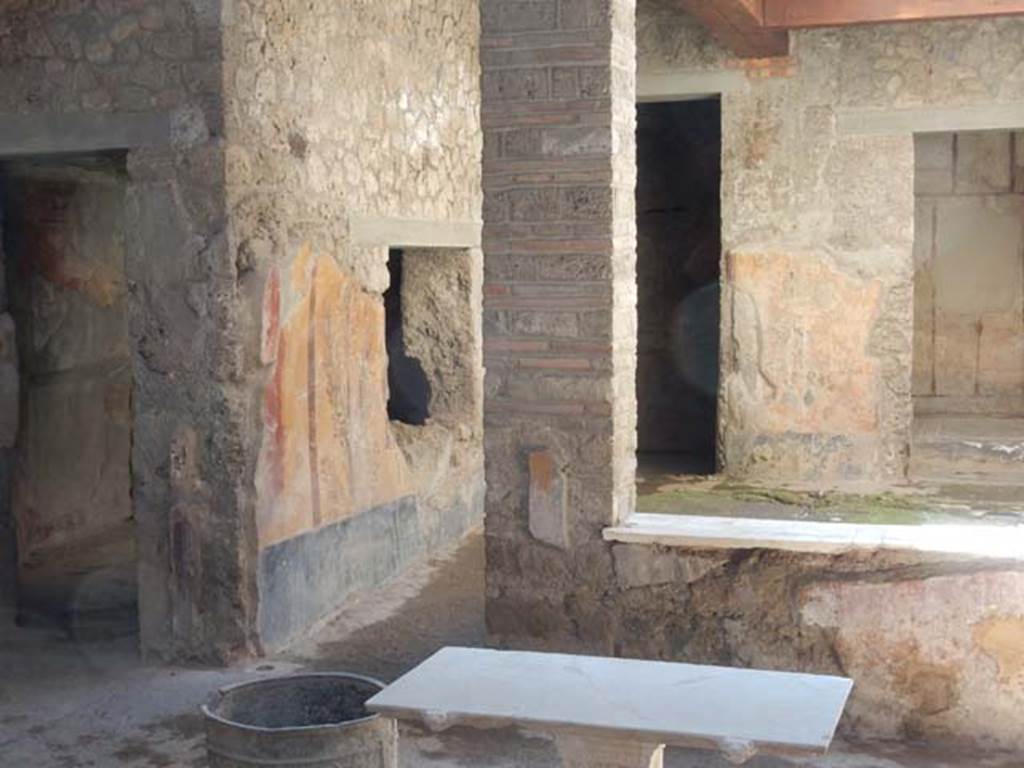 I.7.3 Pompeii. May 2016. Doorway  and window to garden area, in south wall of atrium. Photo courtesy of Buzz Ferebee.