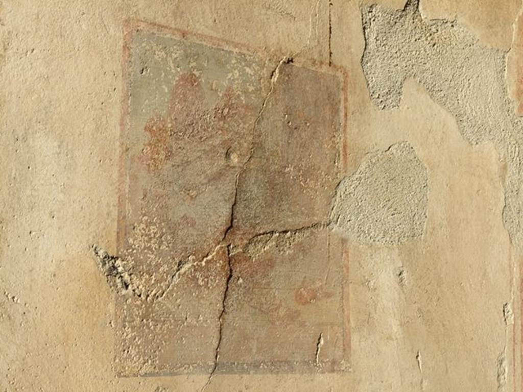 I.7.10 Pompeii. December 2006. 
Remains of still life painting from north wall of vestibule, leading to blocked doorway.