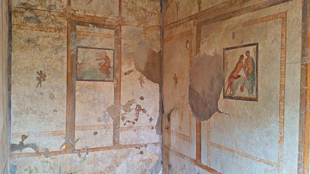 I.7.11 Pompeii. 2017/2018/2019. 
Looking towards north-west corner and north wall of cubiculum. Photo courtesy of Giuseppe Ciaramella.