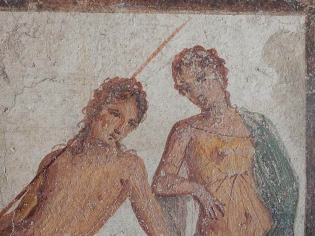 I.7.11 Pompeii. May 2017. Detail from painting of Narcissus and Echo, from north wall. Photo courtesy of Buzz Ferebee.