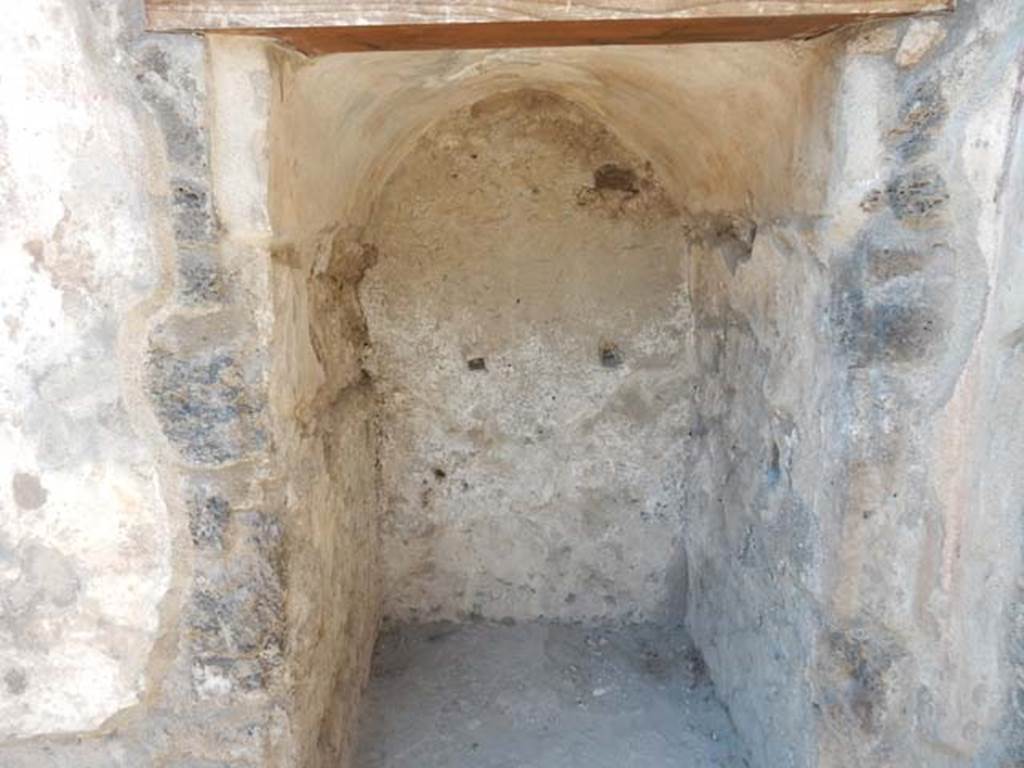 I.7.11 Pompeii. May 2017. Cupboard, latrine or small room on the north wall of I.7.10 under stairs. Photo courtesy of Buzz Ferebee.
